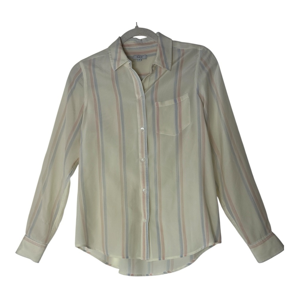 RAILS 100% Silk Shirt Top Women's Small Long Sleeve Career Elegant Formal